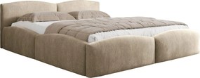 Επενδυμένο Κρεβάτι Mirala-Καφέ Ανοιχτό-140 x 200