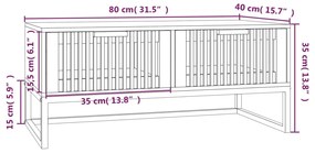 ΤΡΑΠΕΖΑΚΙ ΣΑΛΟΝΙΟΥ ΜΑΥΡΟ 80X40X35ΕΚ. ΕΠΕΞΕΡΓΑΣΜΕΝΟ ΞΥΛΟ+ΣΙΔΗΡΟΣ 352101