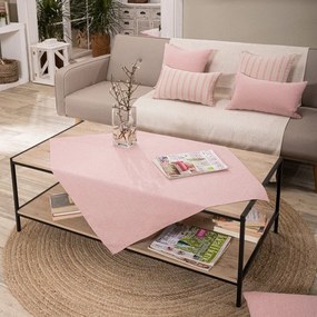 Καρέ Laredo 06 Pink Teoran 90X90cm Βαμβάκι-Πολυέστερ