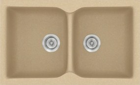 Sanitec Classic 340 (78×50) - Γρανιτένιος νεροχύτης - Granite Cappuccino