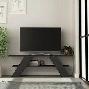 Έπιπλο τηλεόρασης Farfalla ανθρακί 120x33x40εκ