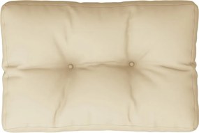 vidaXL Μαξιλάρι Παλέτας Μπεζ 60 x 40 x 12 εκ. Υφασμάτινο