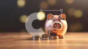 Intra Συλλεκτικό Ξύλινο Παζλ Plywood 4mm - Κουμπαράς με νομίσματα Σε Ξύλινο Κουτί - Διαστάσεις: 10x10 cm – 25 κομμάτια