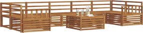 vidaXL Σειρά Καναπέ Εξωτερικού 8 pcs Φυσικό