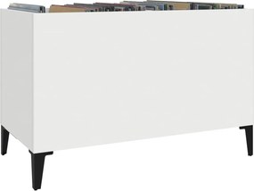 vidaXL Έπιπλο Δίσκων Λευκό 74,5 x 38 x 48 εκ. από Επεξεργασμένο Ξύλο