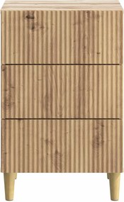 vidaXL Κομοδίνο Artisan Δρυς 43 x 41 x 66,5 εκ. Επεξεργασμένο Ξύλο