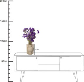 Βάζο ArteLibre Μπεζ Κεραμικό 20x18x28.5cm