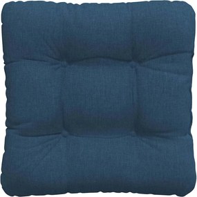 vidaXL Μαξιλάρια καθισμάτων 4 pcs Ύφασμα Μπλε 40 x 40 x 12 εκ.