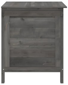 vidaXL Μπαούλο Αποθ. Κήπου Ανθρακί 50x49x56,5 εκ Μασίφ Ξύλο Ελάτης