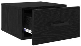 vidaXL Κομοδίνο Μαύρη δρυς 35 x 35 x 20 εκ Επεξεργασμένο ξύλο