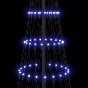 vidaXL LED Χριστουγεννιάτικο Δέντρο Μπλε 250 cm Μέταλλο