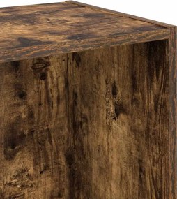 vidaXL Βιβλιοθήκη Καπνιστή Δρυς 40x30x77 εκ. από Επεξεργασμένο Ξύλο