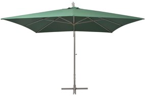 Ομπρέλα Κρεμαστή Πράσινη 300 x 300 εκ. με Ιστό Αλουμινίου - Πράσινο