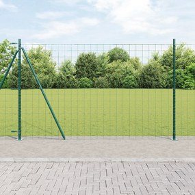 vidaXL Euro Fence με 13 Πρόσθετους Πόλους 1.2x25 μ Γαλβανισμένο Χάλυβα
