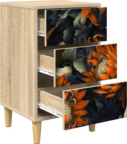 vidaXL Κομοδίνο LOCHEM 2 τμχ. Sonoma Δρυς 36 x 33 x 60 εκ