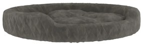 vidaXL Κρεβάτι Σκύλου Σκούρο Γκρι 70 x 55 x 23 εκ. Βελουτέ