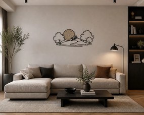 Ρολόι τοίχου 98Χ43 Paesaggio,χάλυβας,Arti e Mestieri 2675C71