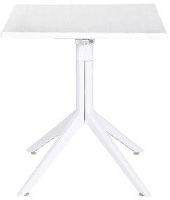 Τραπεζαρία Home ESPRIT Λευκό Μέταλλο πολυπροπυλένιο 70 x 70 x 75 cm