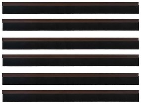 vidaXL Αυτοκόλλητες σφραγίδες πόρτας 6 pcs Καφέ 100 cm