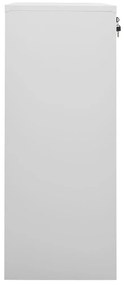 vidaXL Ντουλάπα Γραφείου Ανοιχτό Γκρι 90 x 40 x 102 εκ. Ατσάλινη