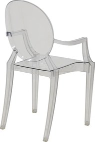 Πολυθρόνα Narova pakoworld PC διάφανο 43x48x92εκ