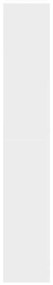 vidaXL Παπουτσοθήκη Λευκή 60x21x125,5 εκ. από Επεξεργασμένο Ξύλο