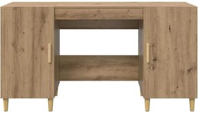 vidaXL Γραφείο Artisan Oak Επεξεργασμένο ξύλο 140 x 50 x 75 εκ.