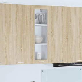 vidaXL Κρεμαστό ντουλάπι με αποθήκευση Δρύς Sonoma 40 x 31 x 100 εκ.