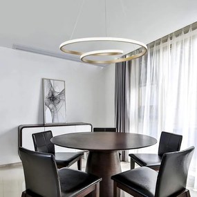 Φωτιστικό οροφής Rexon led μέταλλο χρυσό Φ49x12εκ 49x49x12 εκ.