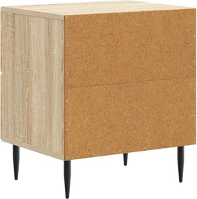 vidaXL Κομοδίνο 2 τεμ. Sonoma Δρυς 43 x 34,5 x 47,5 εκ
