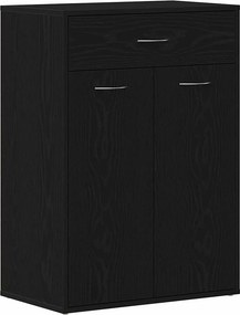 vidaXL Ράφι Παπουτσιών 60 x 35 x 84 εκ. Επεξεργασμένο Ξύλο Μαύρη Οξυά