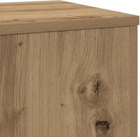 vidaXL Βάσεις Φυτών Αρτισιανή Δρυς 33x33x100 εκ. Επεξ. Ξύλο