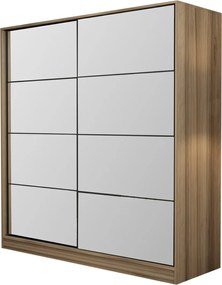 Διφυλλη Ντουλαπα Συρομενη Χρυσο KALEO 60x220x210