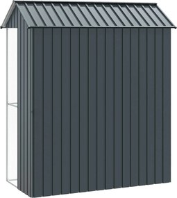 vidaXL Κλουβί Πουλιών Ανθρακί 215 x 110 x 247 εκ.