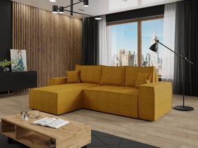 Γωνιακός καναπές Malaga mini I-Moustardi-Αριστερή