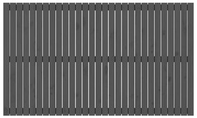 vidaXL Κεφαλάρι Τοίχου Γκρι 185x3x110 εκ. από Μασίφ Ξύλο Πεύκου