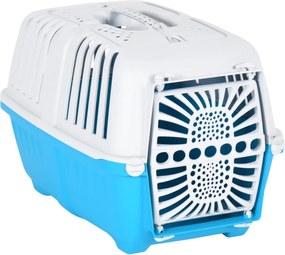 vidaXL Κλουβί Μεταφ. Κατοικίδιων Λευκό/Μπλε 48x31,5x33εκ Πολυπρ/λένιο