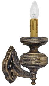 Απλίκα Φωτιστικό Τοίχου κερί Rustic R-104AN Heronia-30-0031-Μπρονζέ 30-0031