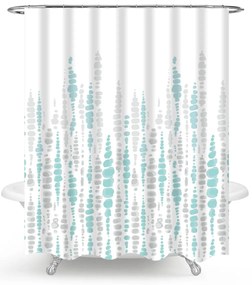 Κουρτίνα Μπάνιου (240x180) Με Κρίκους Viopros Ντέρεκ