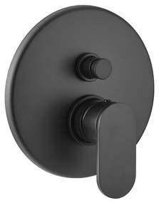 Armando Vicario Slim Black Matt Μίκτης Εντοιχισμού 2 Εξόδων με Εκτροπέα 500050D-400