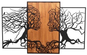 WALL DECORATION ILLUSION  METAL-WOOD 125.5x3(thickness)x79Hcm.