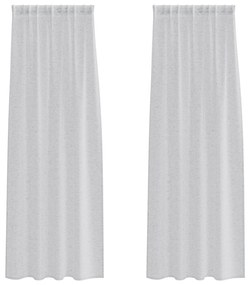 vidaXL Κουρτίνες 2 pcs Ανοιχτό γκρι 140 x 225 cm Πολυεστέρας