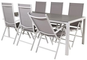Σετ Τραπέζι και καρέκλες Dallas 2324, Polyξύλο, Μέταλλο, Ύφασμα | Epipla1.gr
