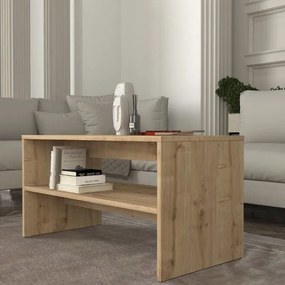 Τραπεζάκι σαλονιού Eleva Megapap χρώμα sapphire oak 90x44,6x46,4εκ. 0256448