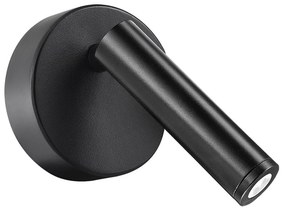 Φωτιστικό Τοίχου 01169-17 LED 2W 3000K 160lm 8cm Black Luma