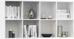 vidaXL Ραφιέρα/Βιβλιοθήκη Λευκή 66 x 30 x 130 εκ. από Επεξ. Ξύλο
