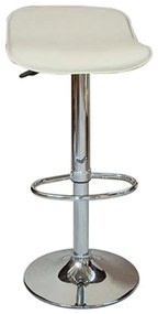 Σκαμπό Bar 3 43.2314.S (Σετ 2τμχ) 38x39x85cm Cream Metal, PVC