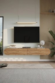Stewehome Μοντέρνα επιτοίχια βάση τηλεόρασης με οβάλ πόρτα 180x31x30 cm