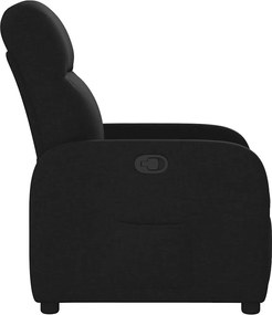 vidaXL Πολυθρόνα Ανακλινόμενη Μαύρη Υφασμάτινη