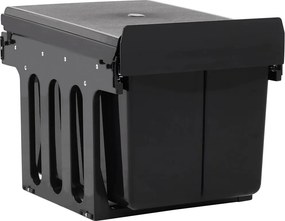 vidaXL Κάδος για Ντουλάπι Κουζίνας Συρόμενος 48 Λίτρων με Soft-Close